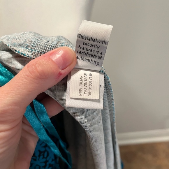 DVF Blue Floral Silk Wrap Dress Size 0 - Picture 8 of 13